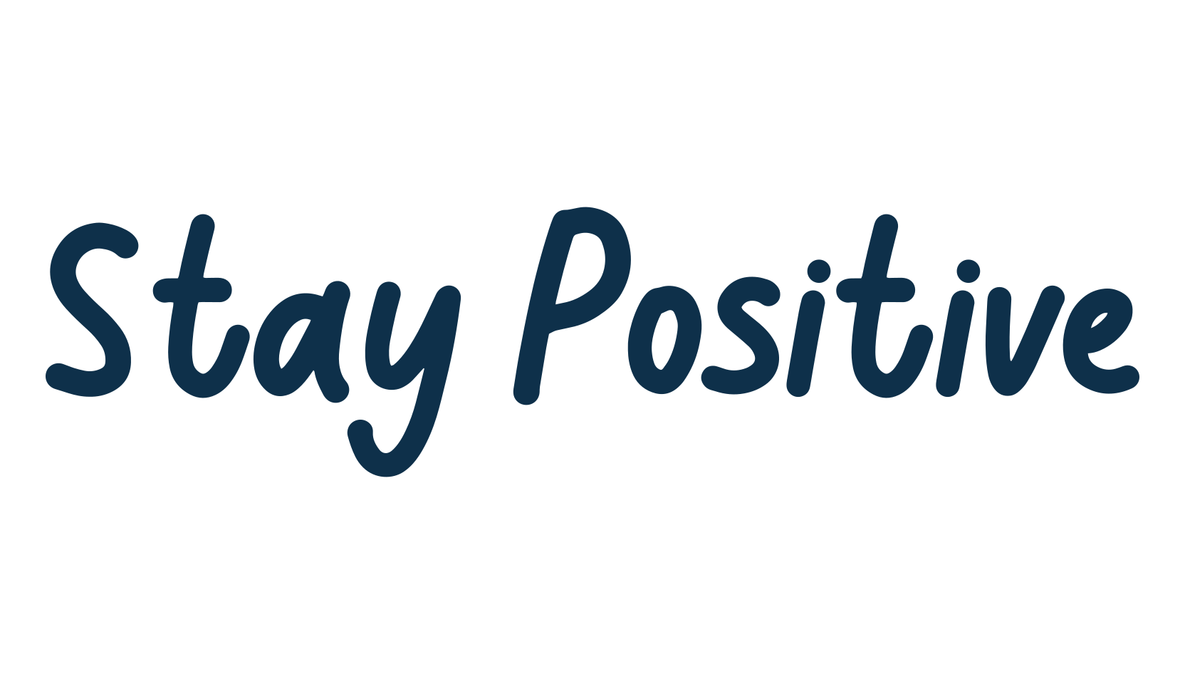 Stay Positive, script handwritten fancy decorative calligraphy font preview