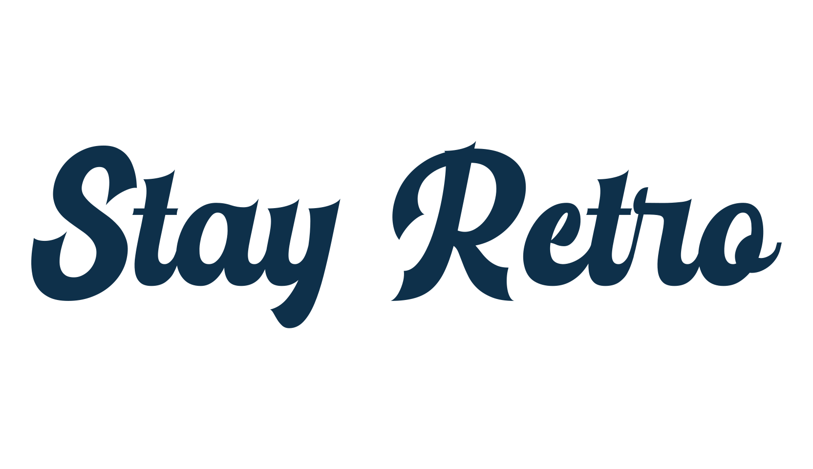 Stay Retro, fancy old school decorative script calligraphy font preview