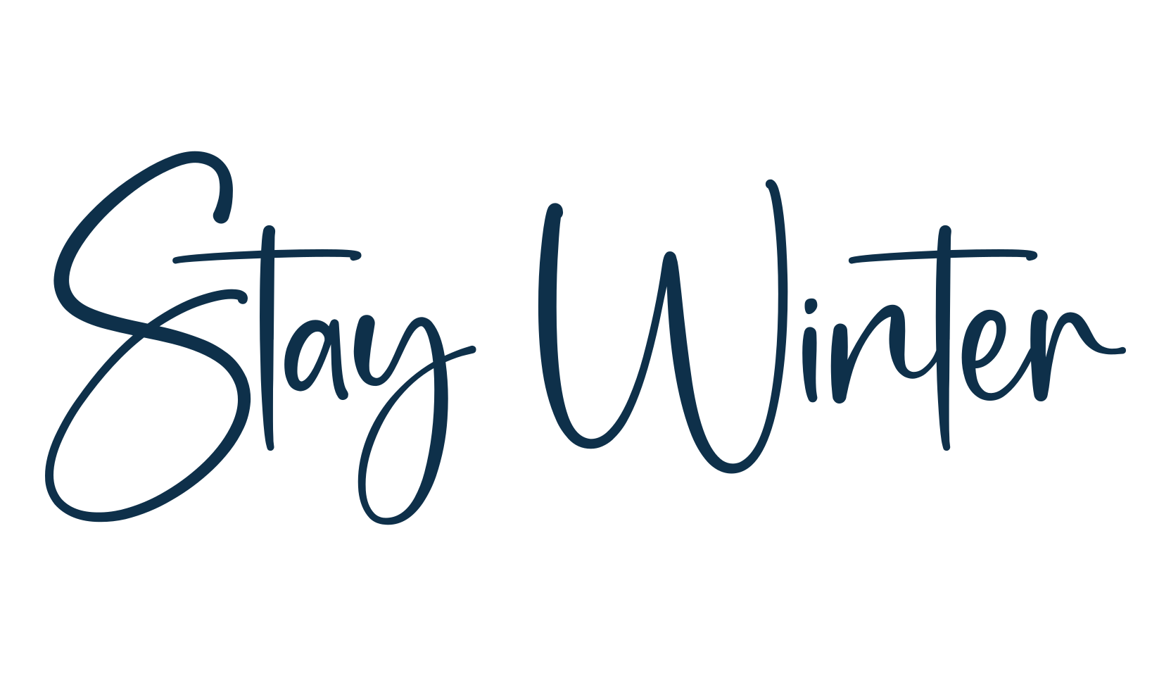 Stay Winter, handwriting font preview