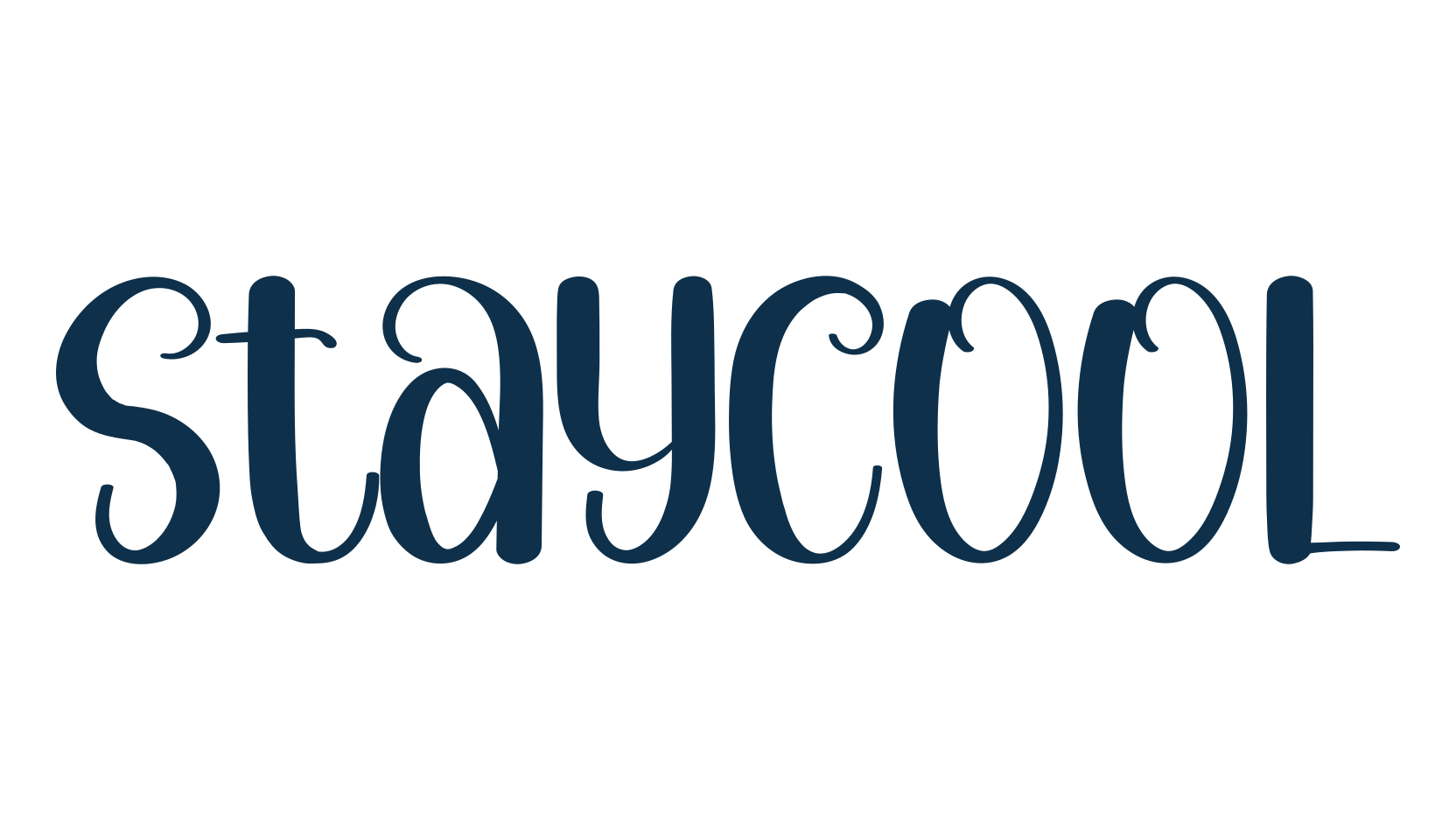Staycool, fancy decorative font preview