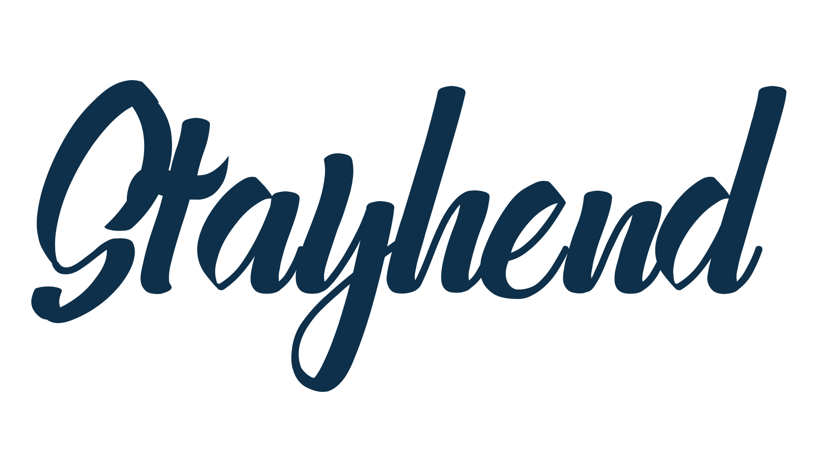 Stayhend, fancy decorative font preview