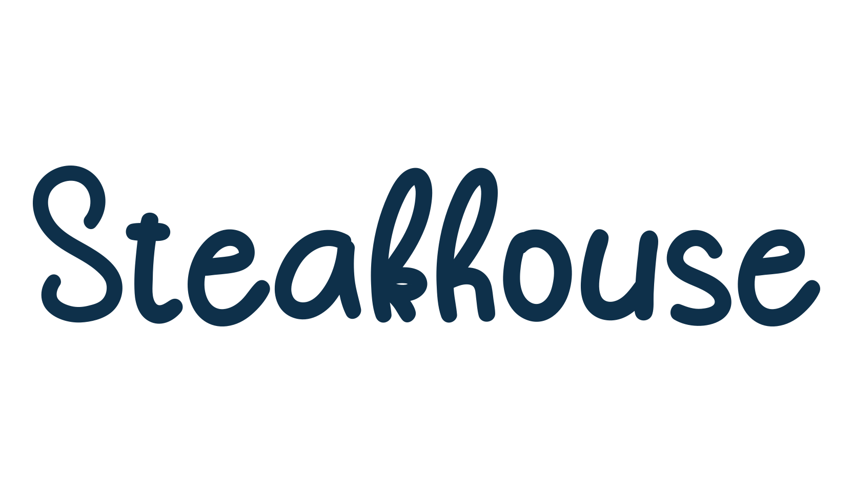 Steakhouse, handwriting font preview