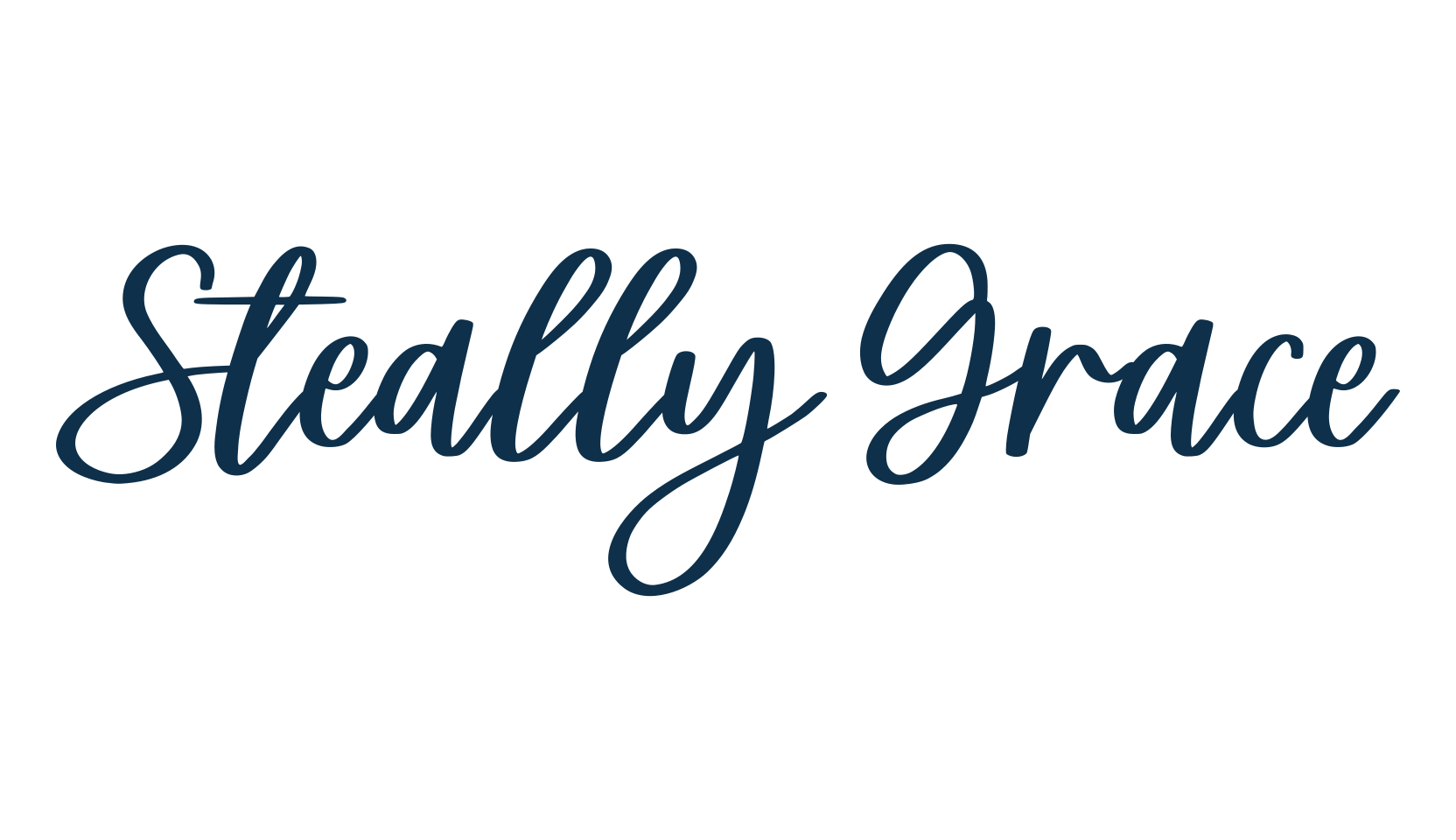 Steally Grace, script handwritten fancy decorative calligraphy font preview