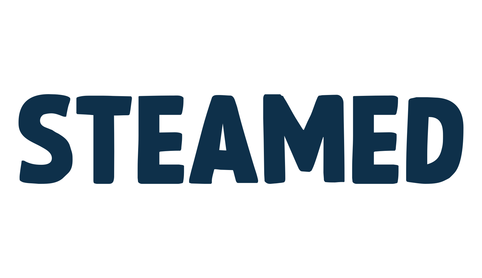 Steamed, fancy cartoon decorative comic font preview