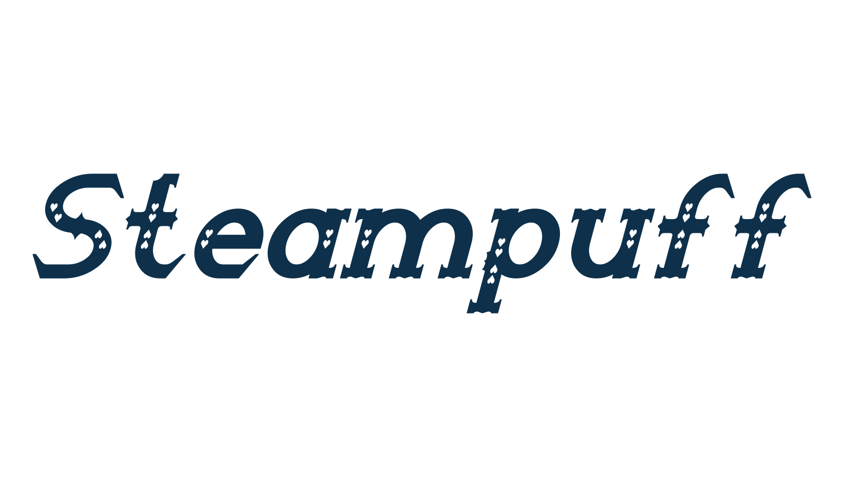 Steampuff, western font preview