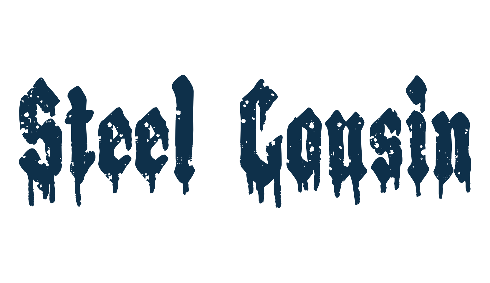 Steel Cousin, halloween font preview