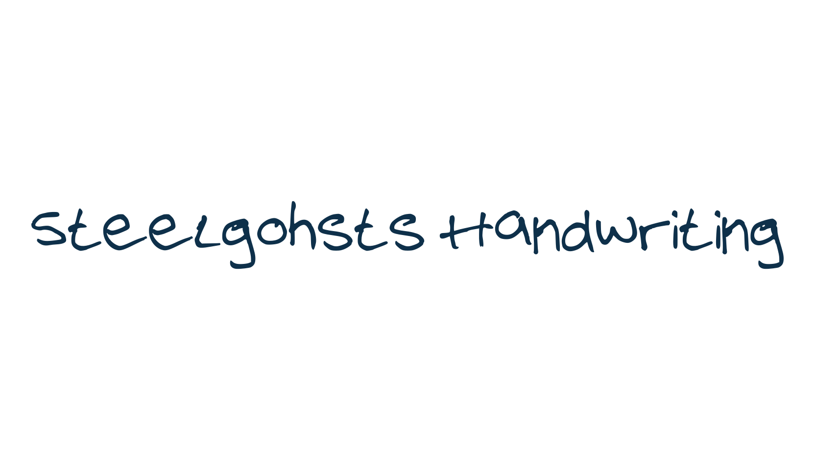 Steelgohsts Handwriting, script handwritten fancy decorative calligraphy font preview
