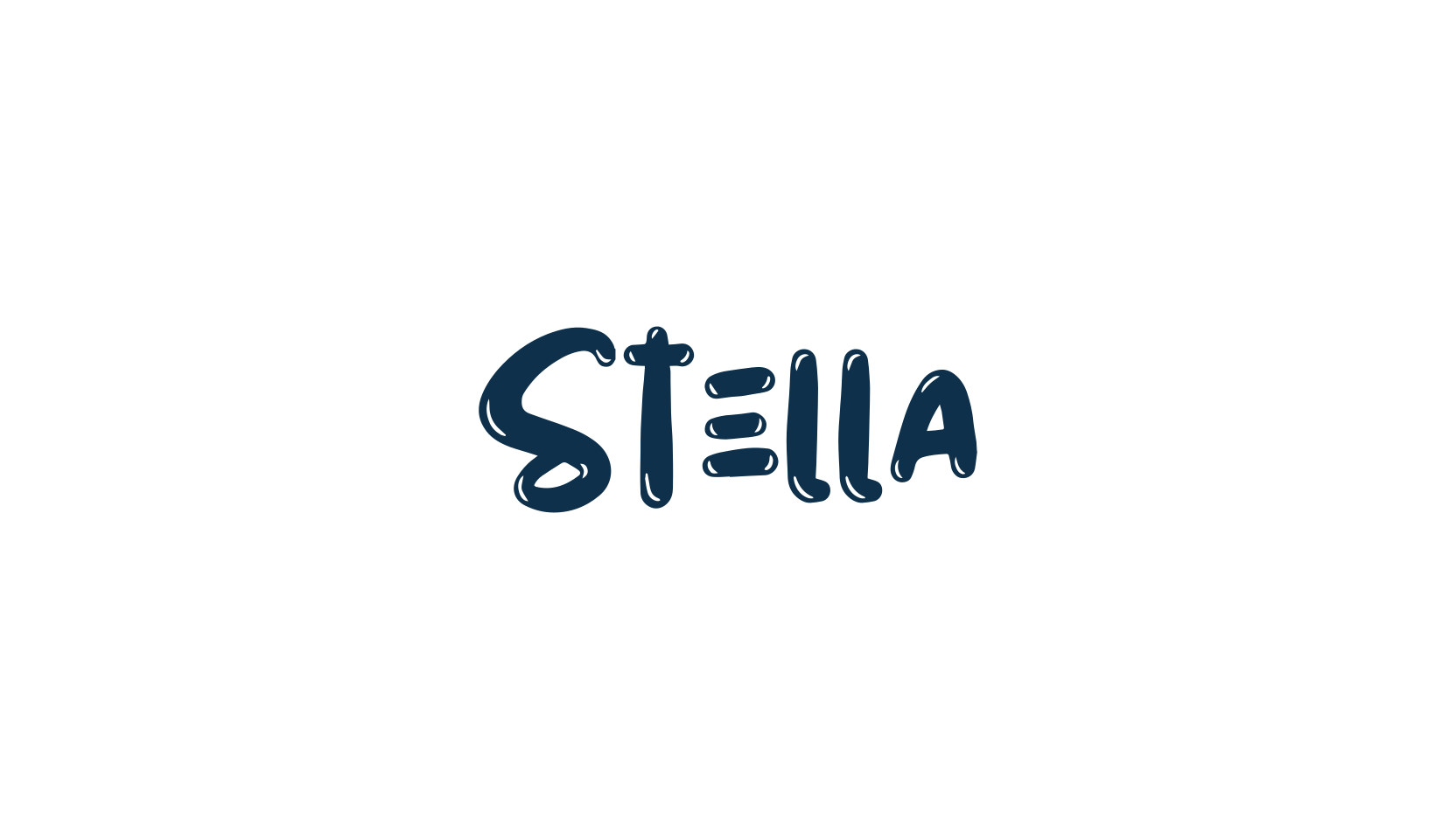 Stella (stella-3), cartoon font preview