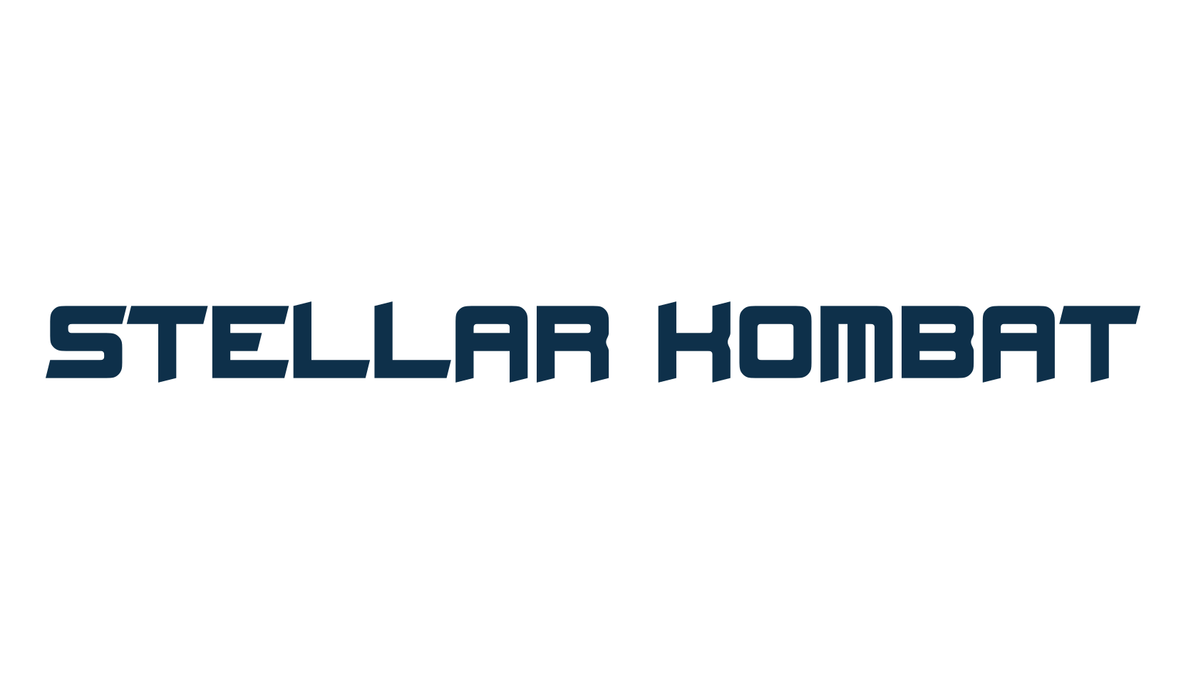 Stellar Kombat, sci-fi font preview