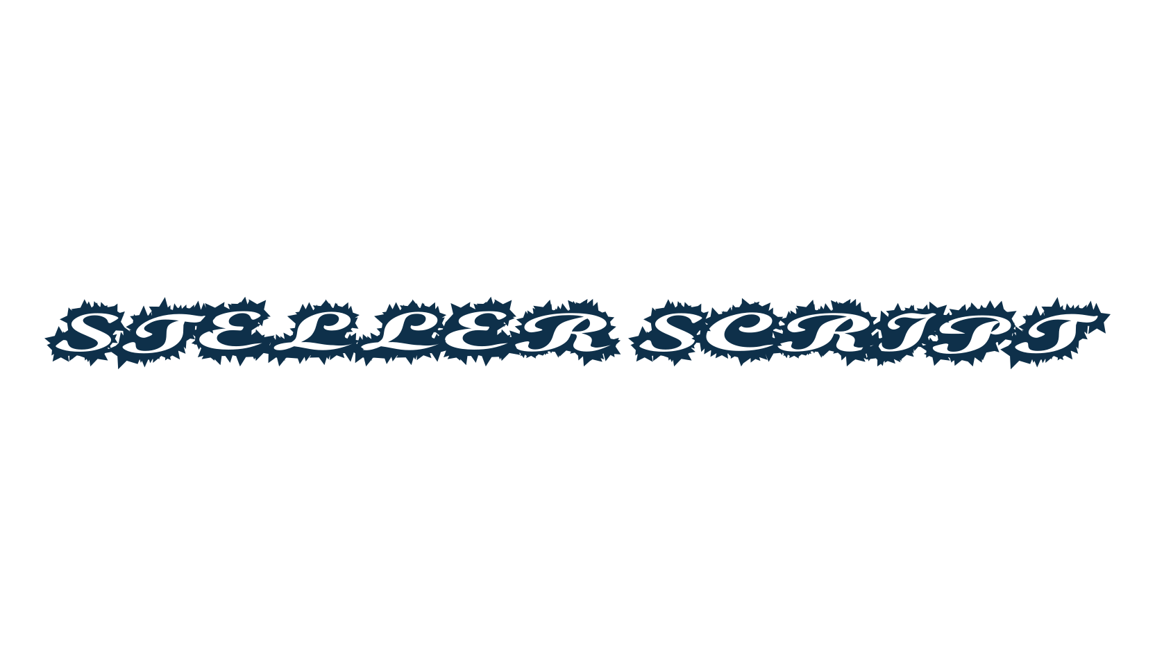 Steller Script, various font preview