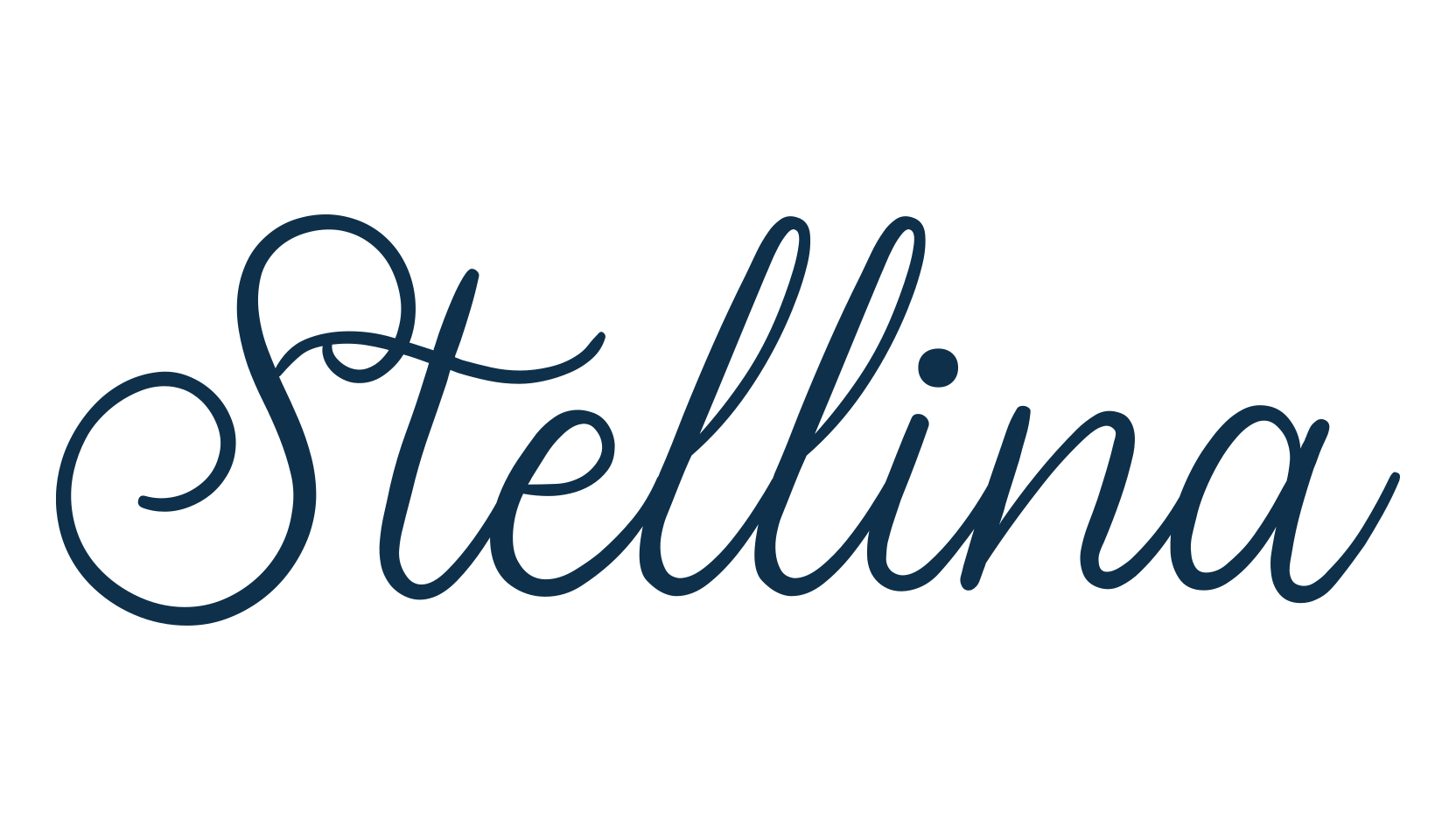 Stellina (stellina-2), script calligraphy fancy decorative font preview