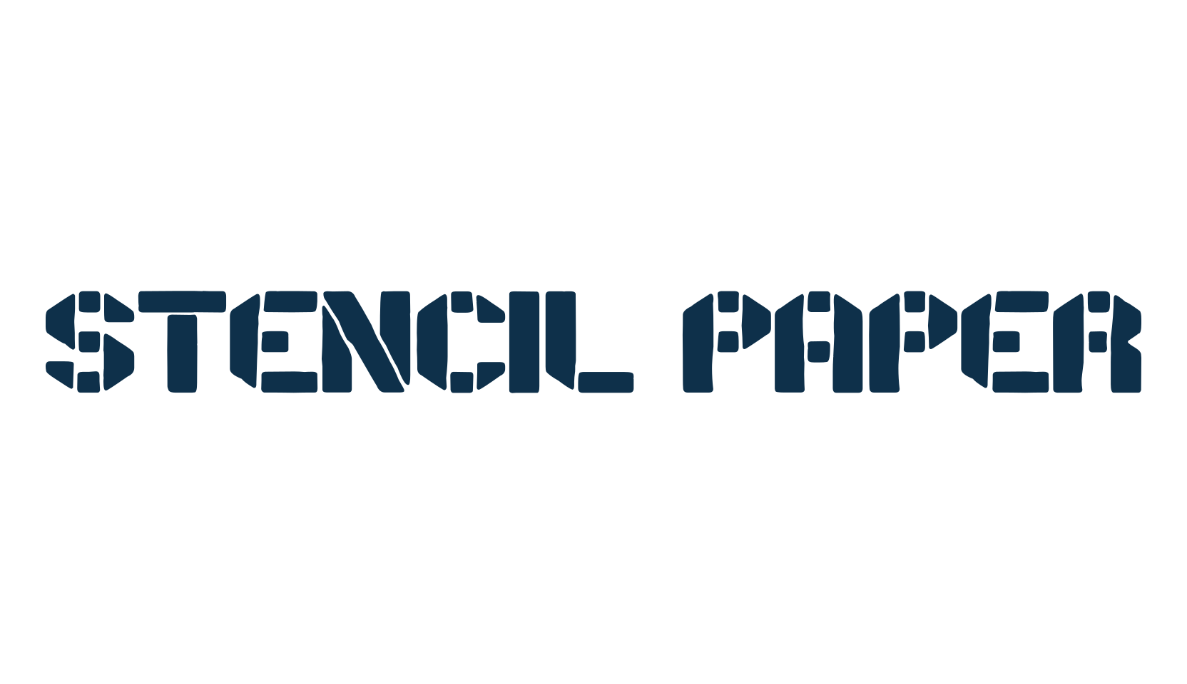 Stencil Paper, fancy stencil, army decorative font preview