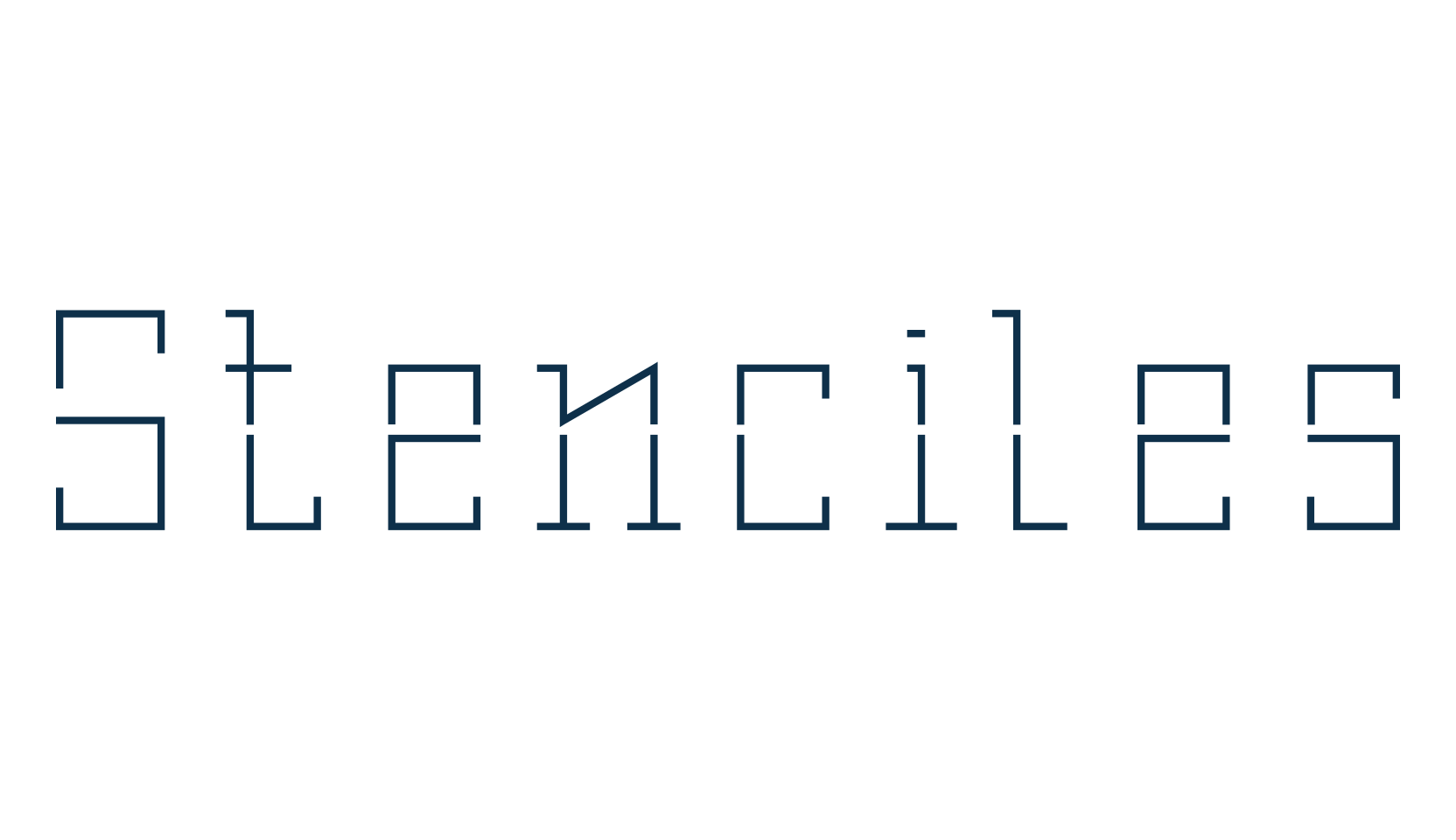 Stenciles, fancy stencil, army decorative font preview