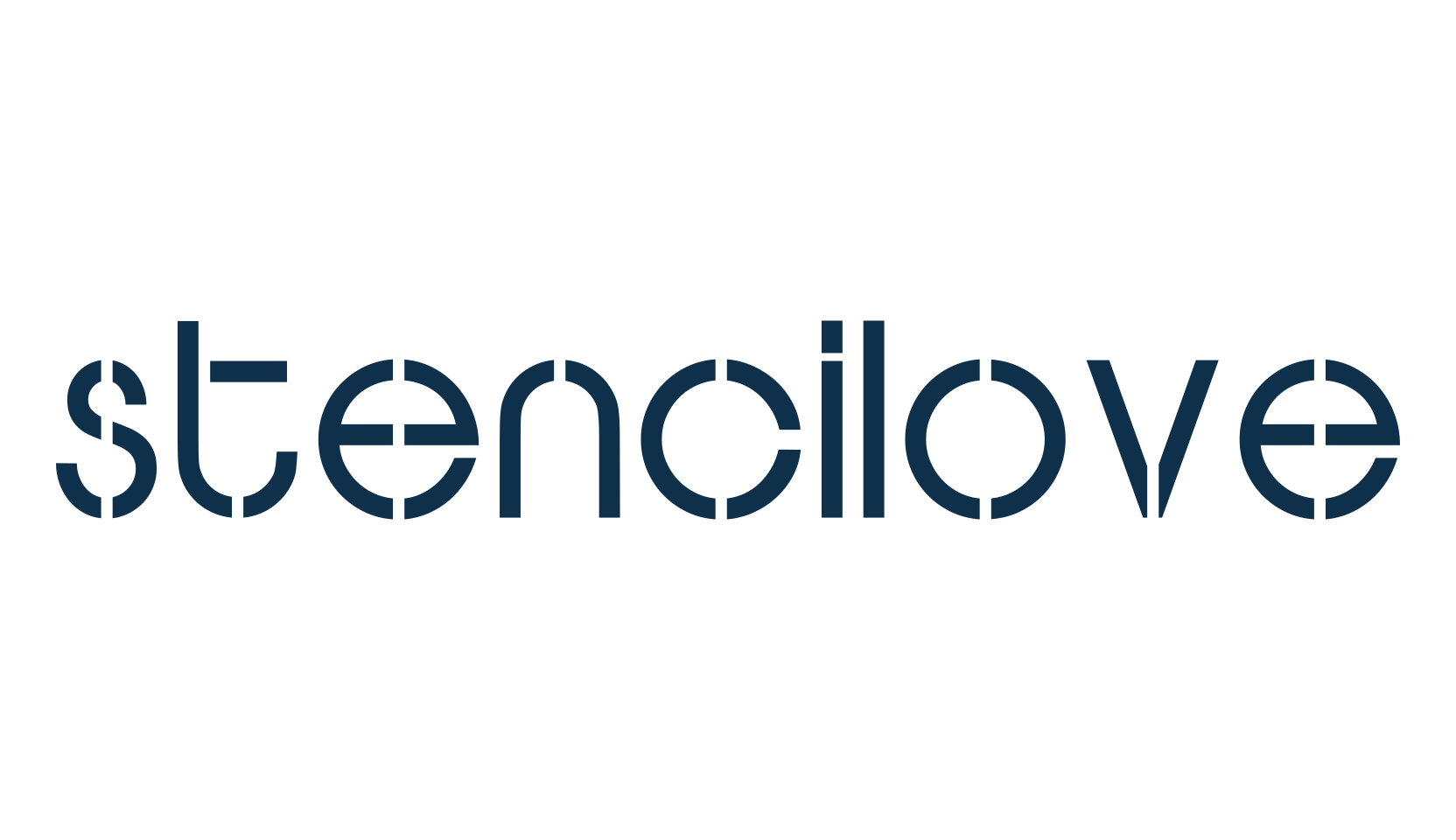 Stencilove, fancy stencil, army decorative font preview