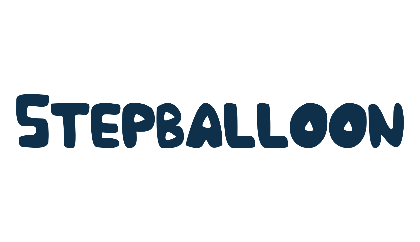 Stepballoon, cartoon font preview