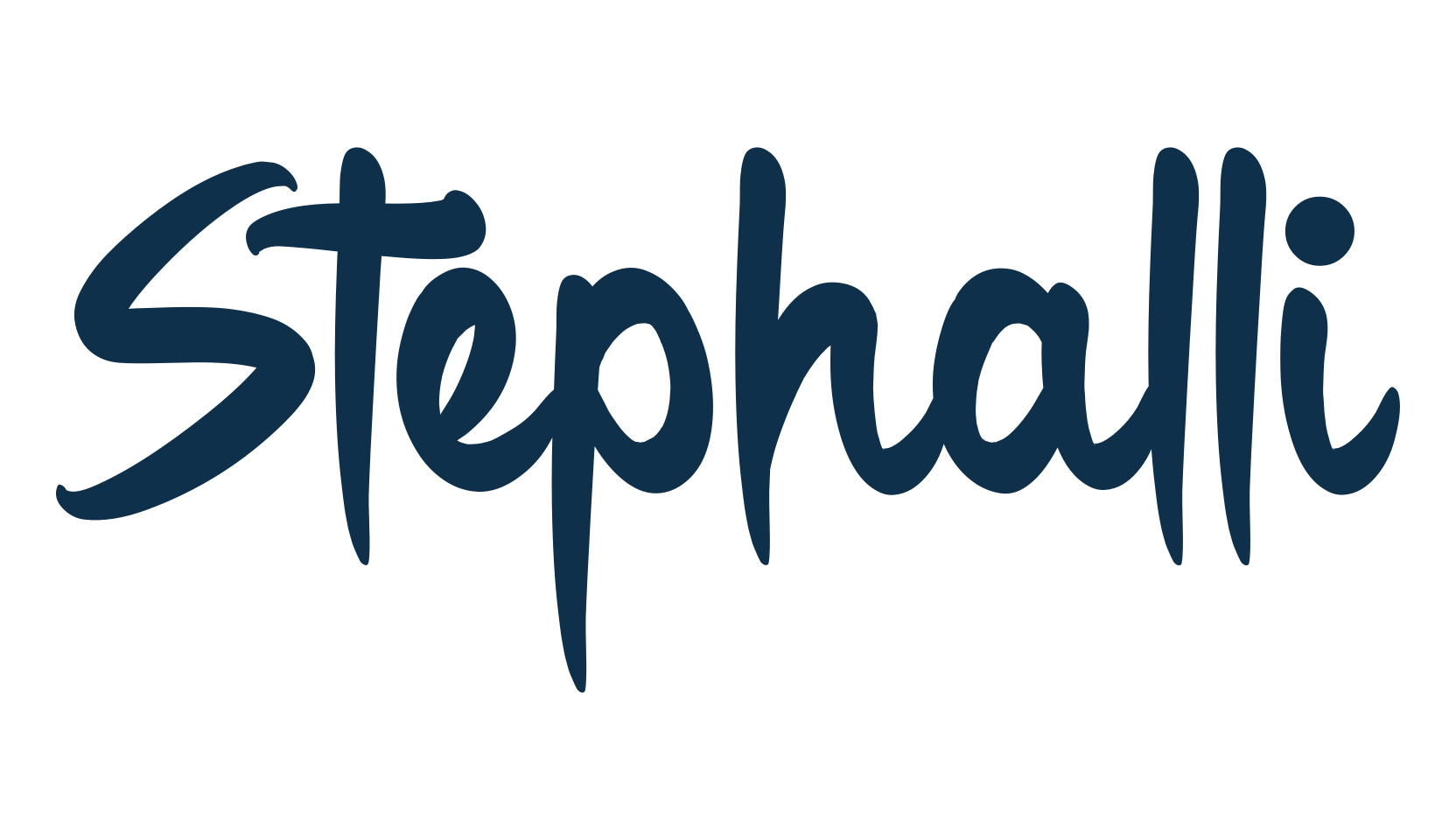 Stephalli, brush font preview