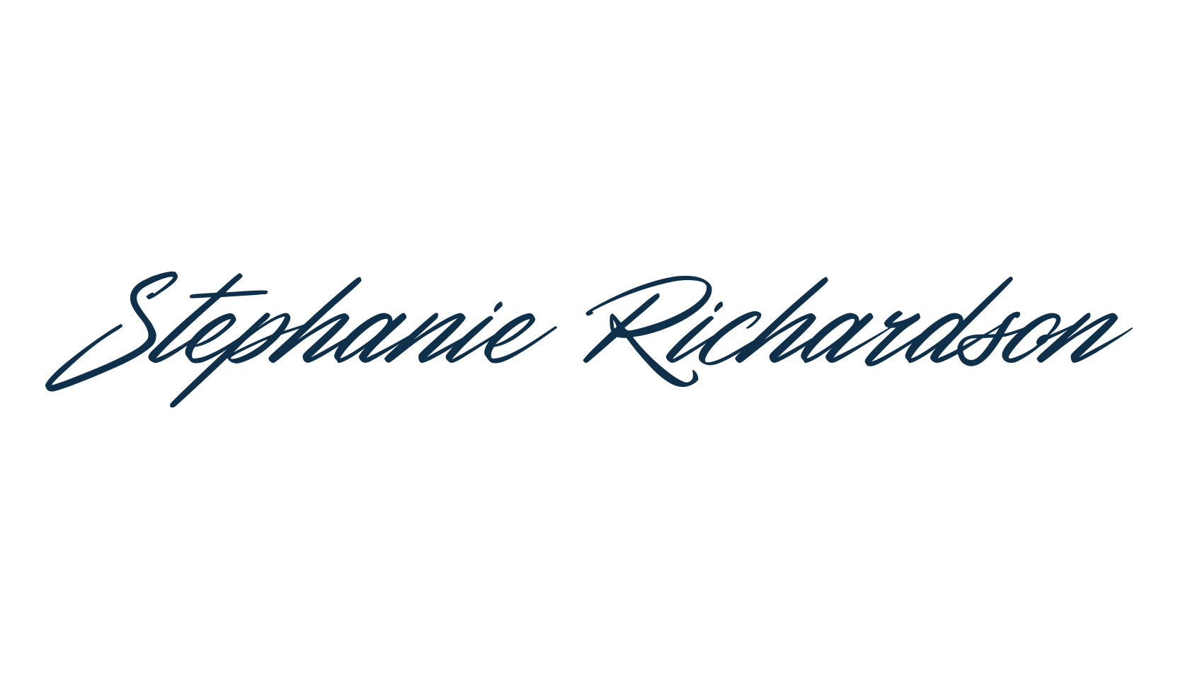Stephanie Richardson, fancy decorative font preview