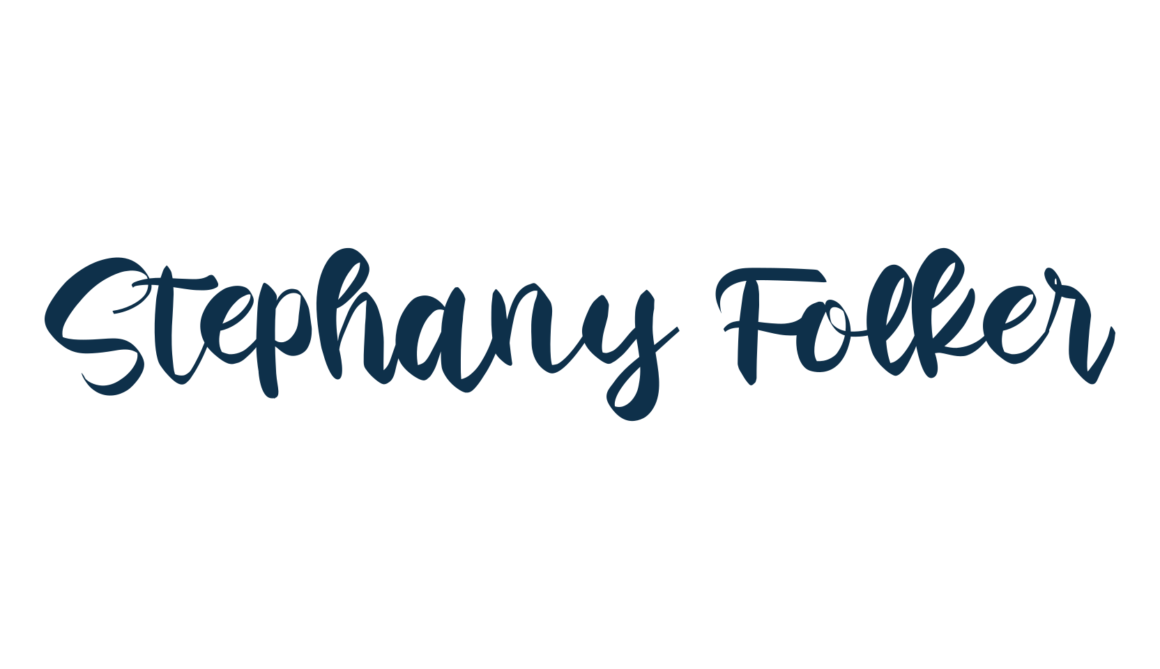 Stephany Folker, handwriting font preview