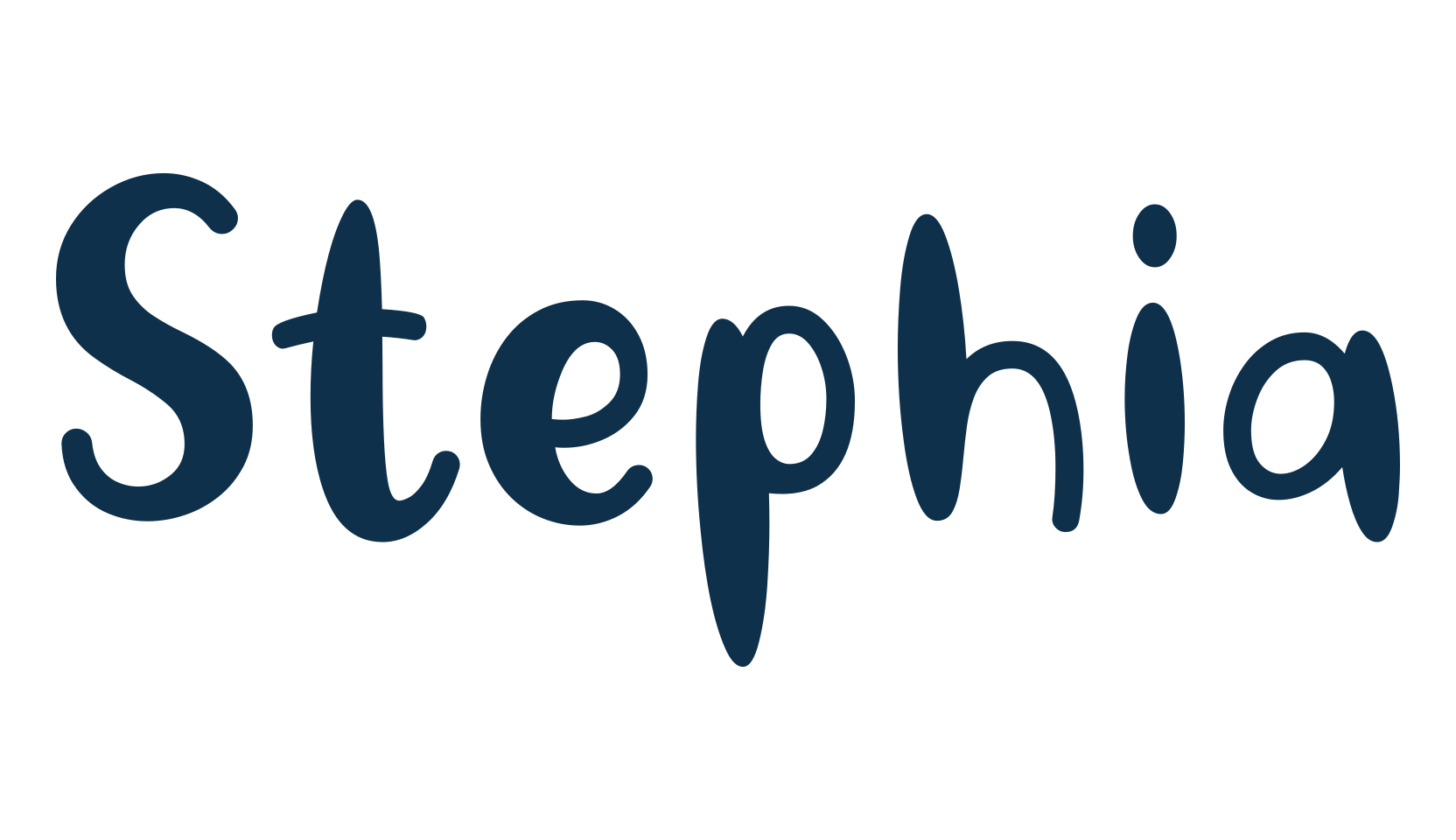 Stephia, various font preview
