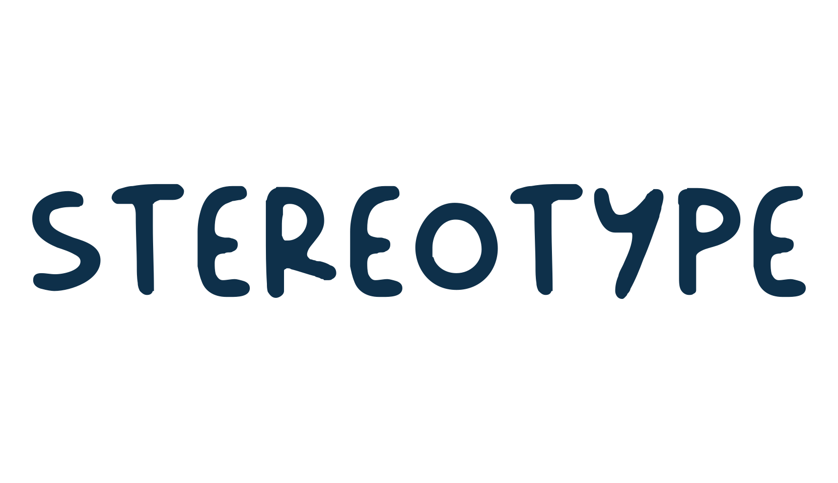Stereotype, eroded font preview