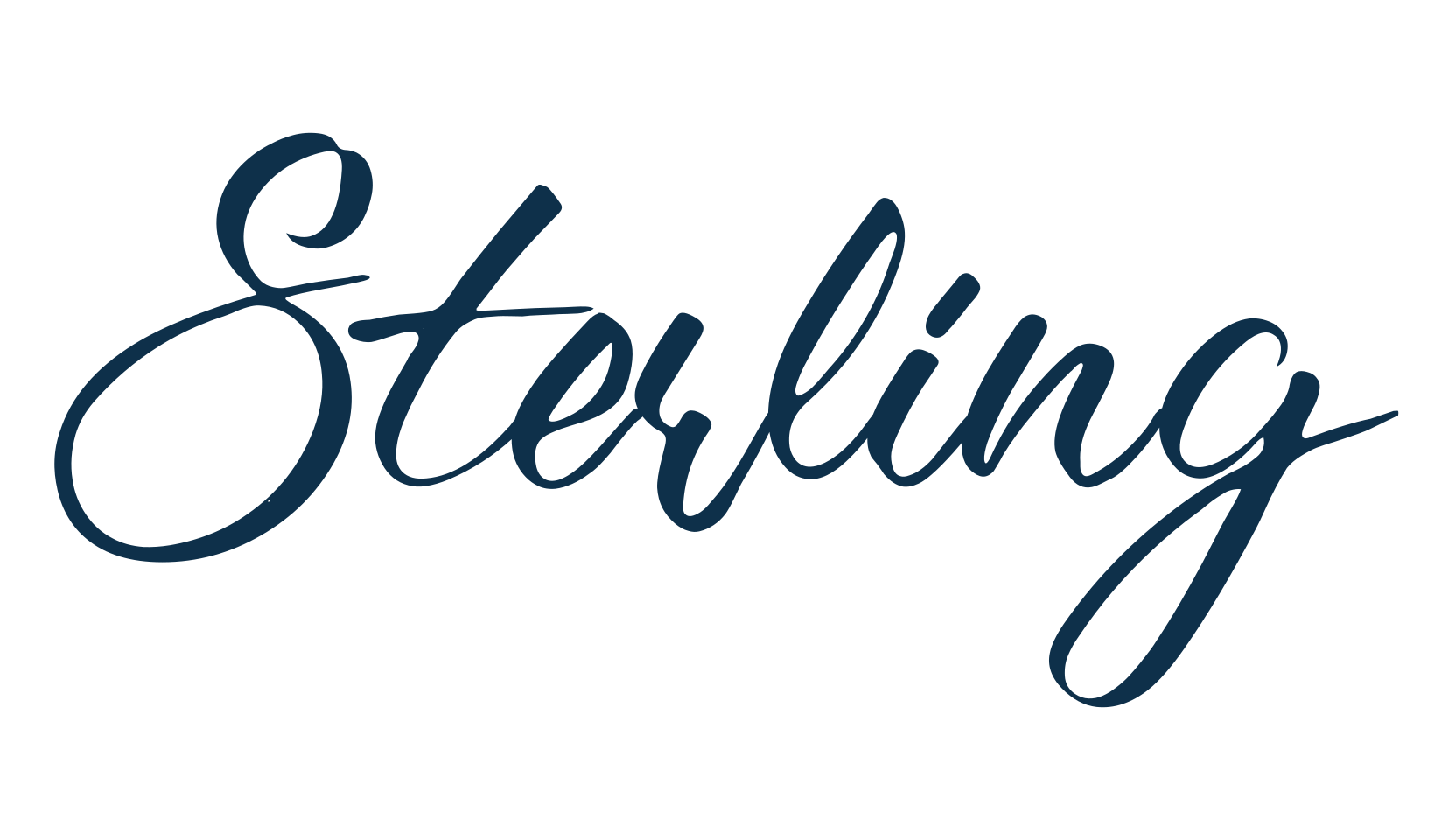 Sterling, handwriting font preview