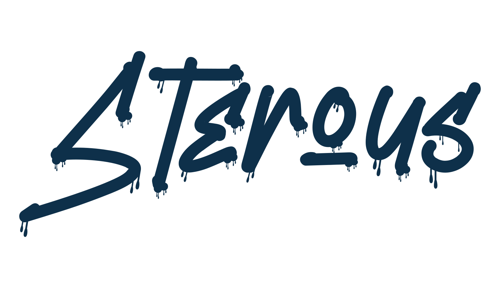 Sterous, graffiti font preview
