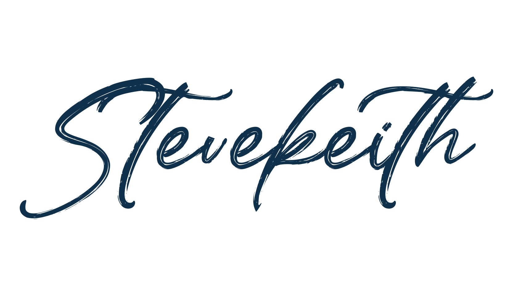 Stevekeith, script brush fancy decorative calligraphy font preview
