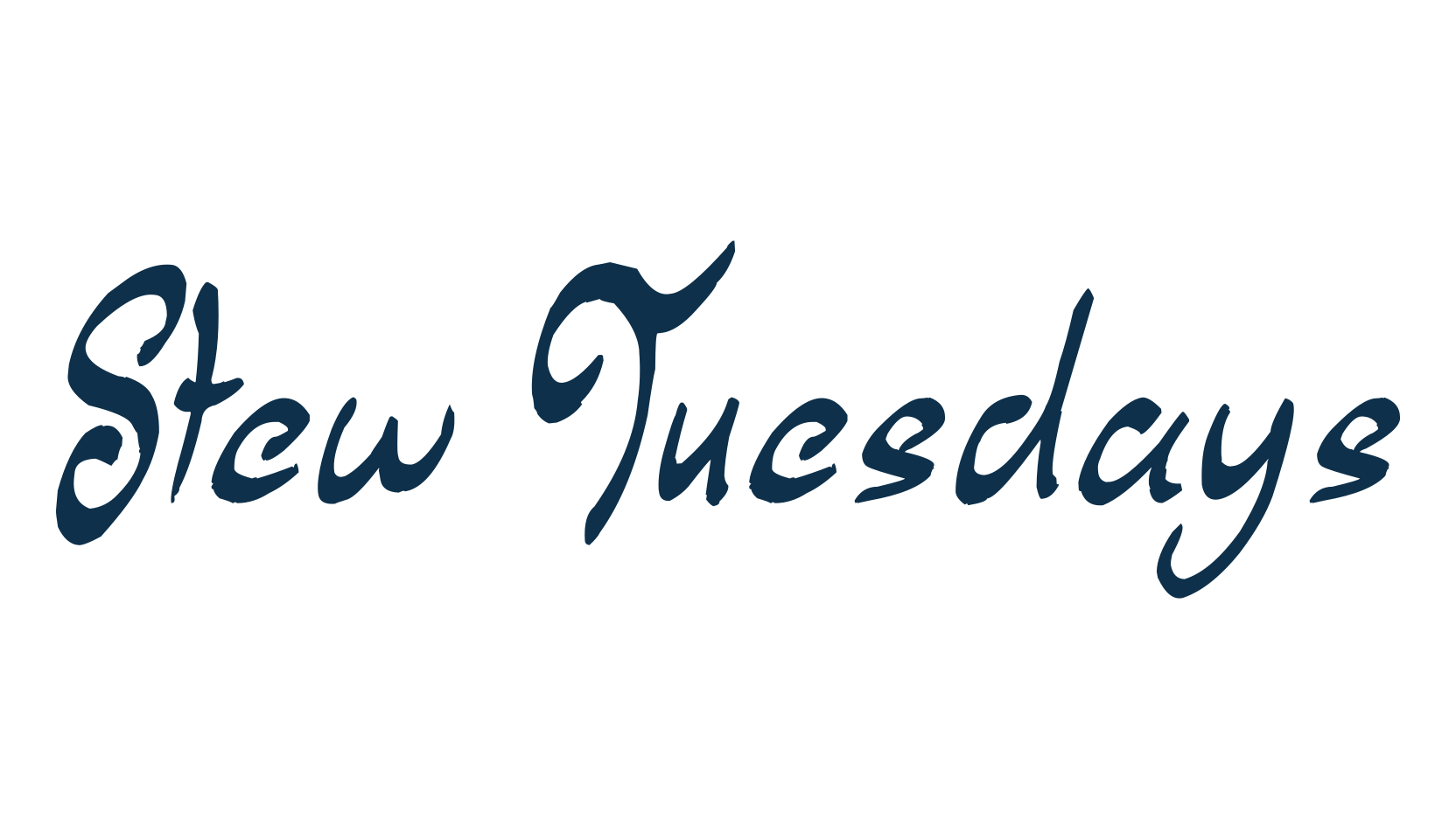 Stew Tuesdays, various font preview