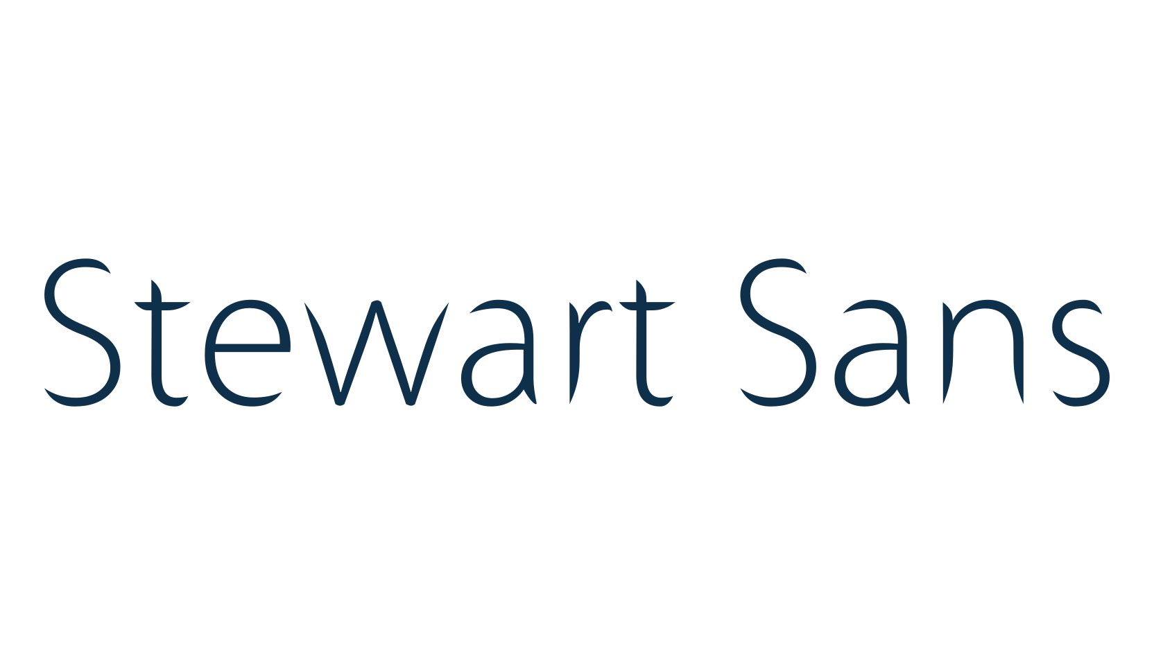 Stewart Sans, fancy various basic font preview