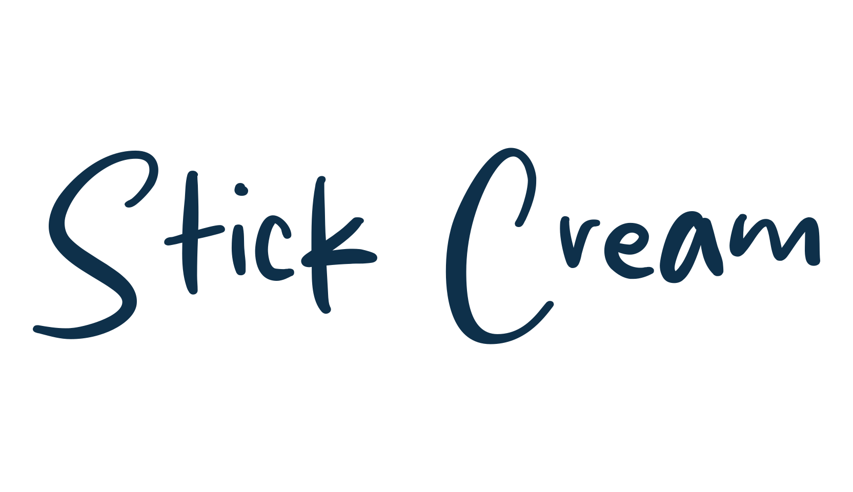 Stick Cream, script handwritten fancy decorative calligraphy font preview