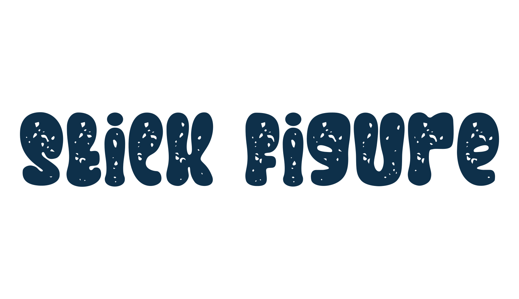 Stick Figure, fancy groovy decorative font preview