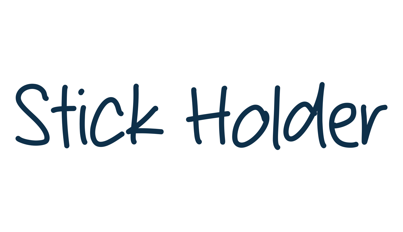 Stick Holder, script handwritten fancy decorative calligraphy font preview