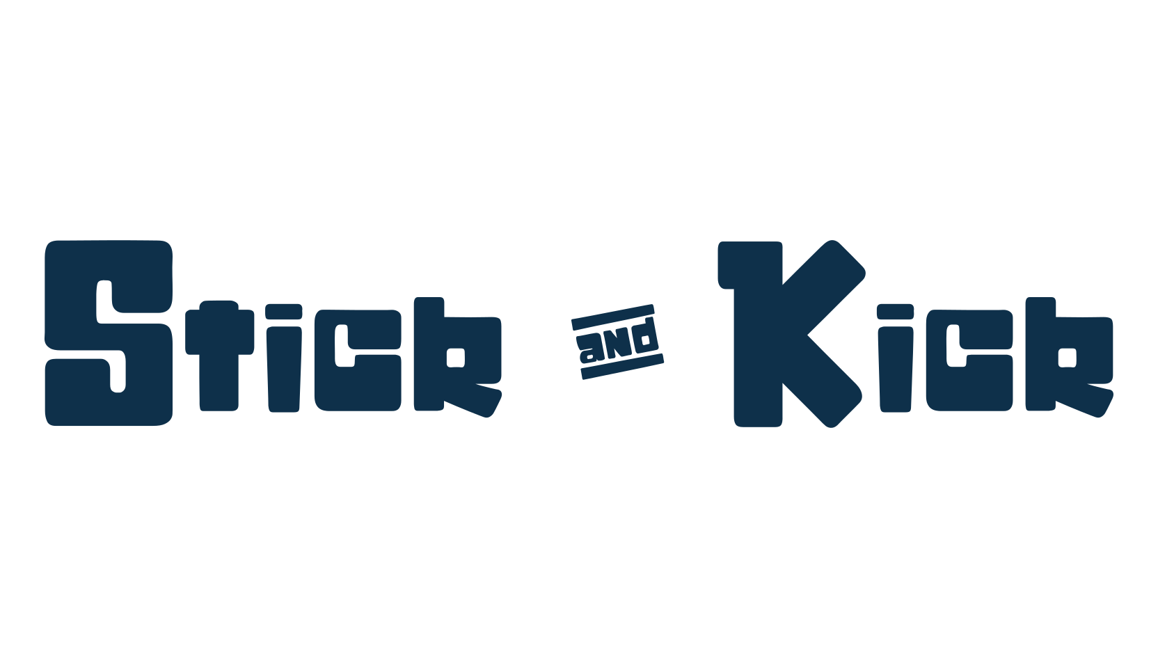 Stick & Kick, fancy cartoon decorative font preview