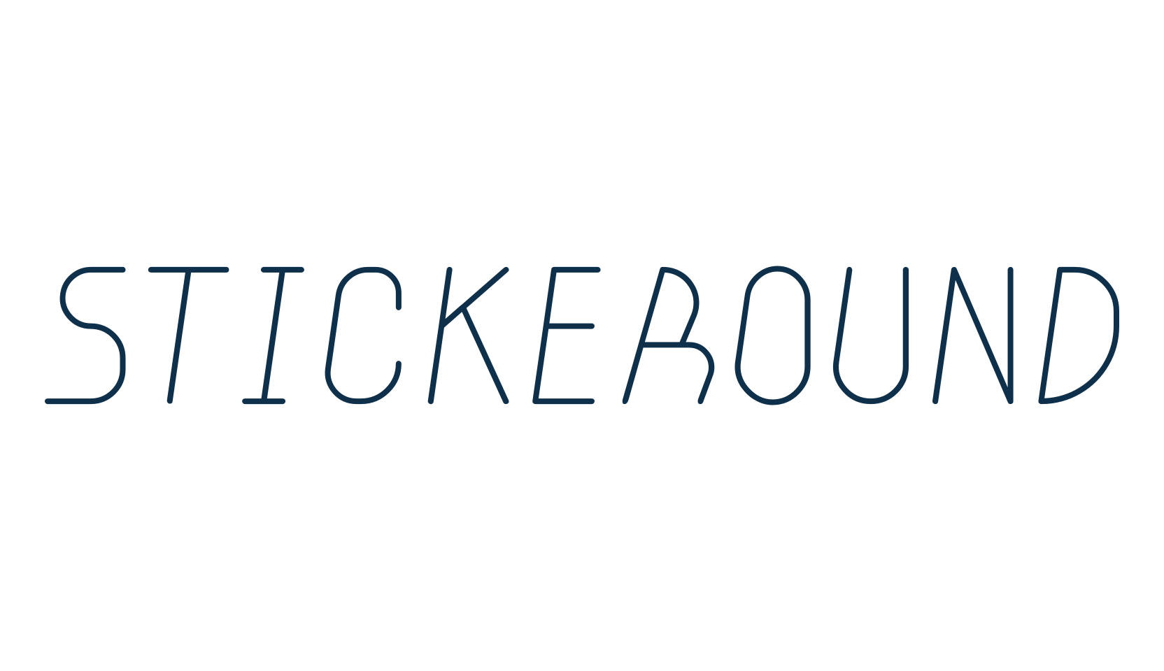 Stickeround, various font preview