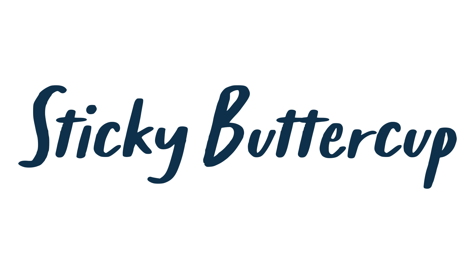 Sticky Buttercup, handwriting font preview