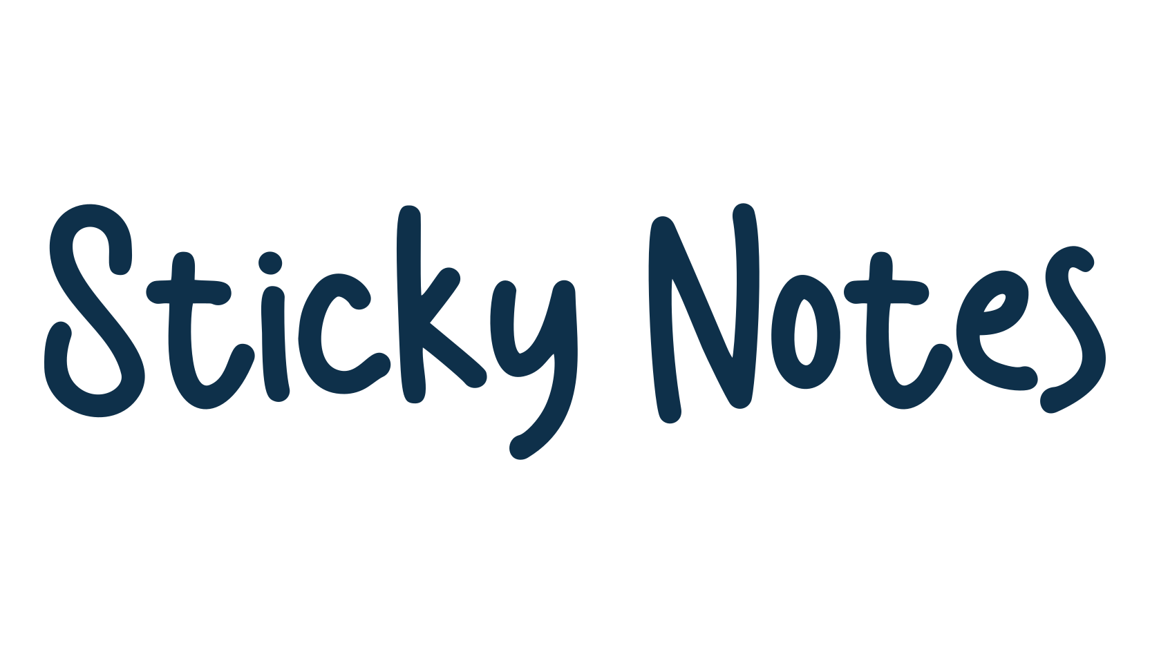 Sticky Notes (sticky-notes-3), handwriting font preview