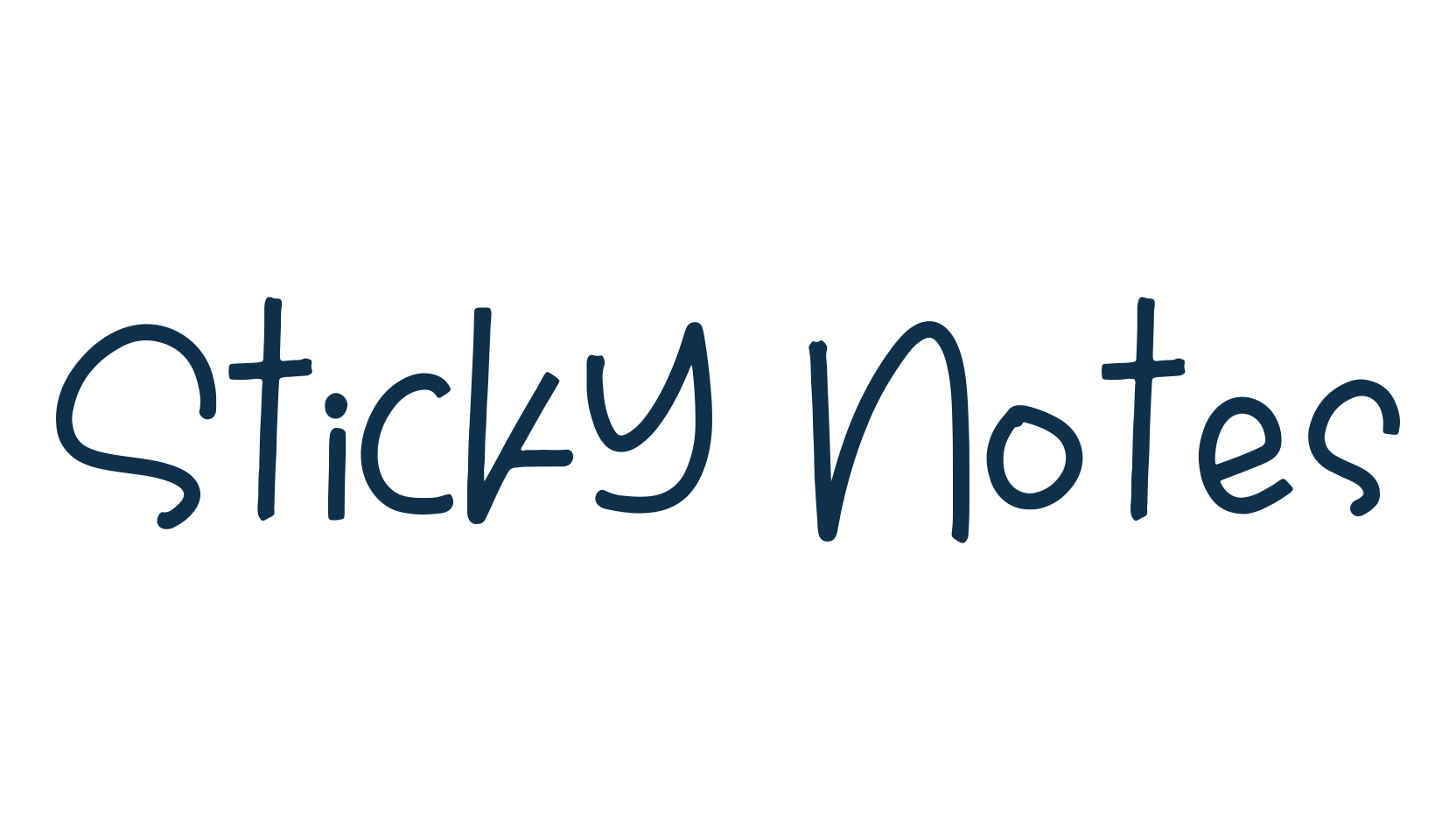 Sticky Notes (sticky-notes-4), script handwritten fancy decorative calligraphy font preview