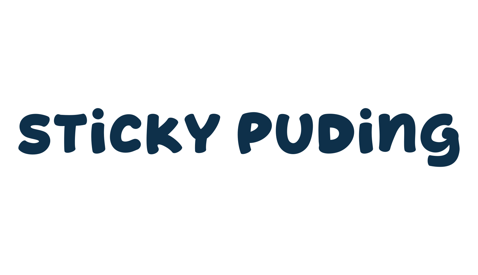 Sticky Puding, fancy cartoon decorative font preview
