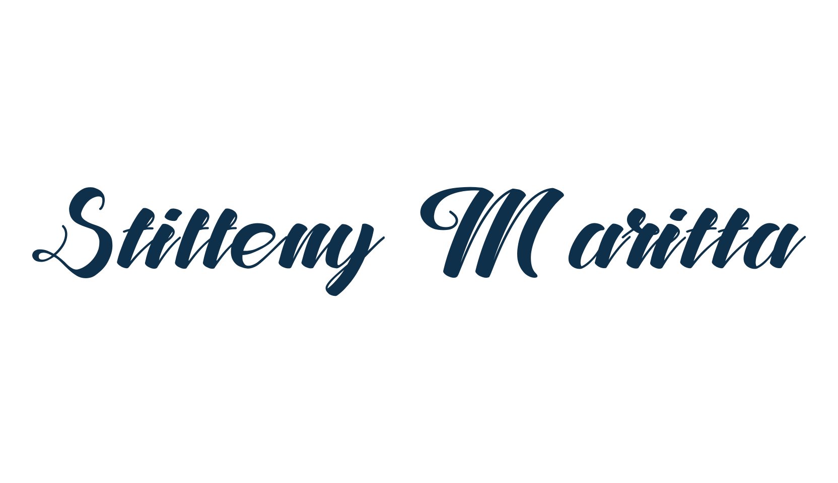 Stiffeny Maritta, calligraphy font preview