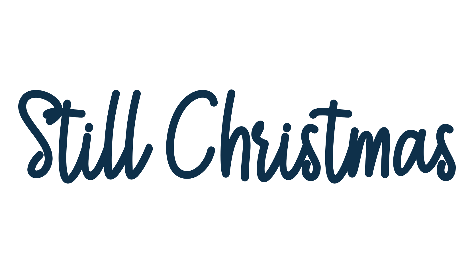 Still Christmas, script handwritten fancy decorative calligraphy font preview