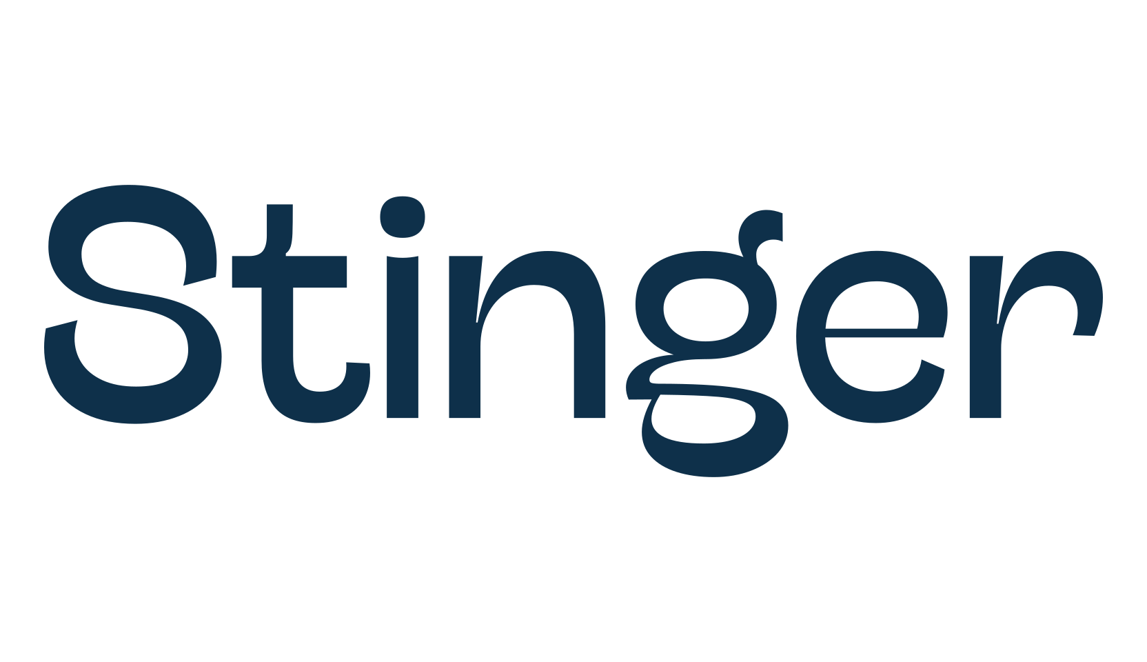 Stinger, sans serif font preview
