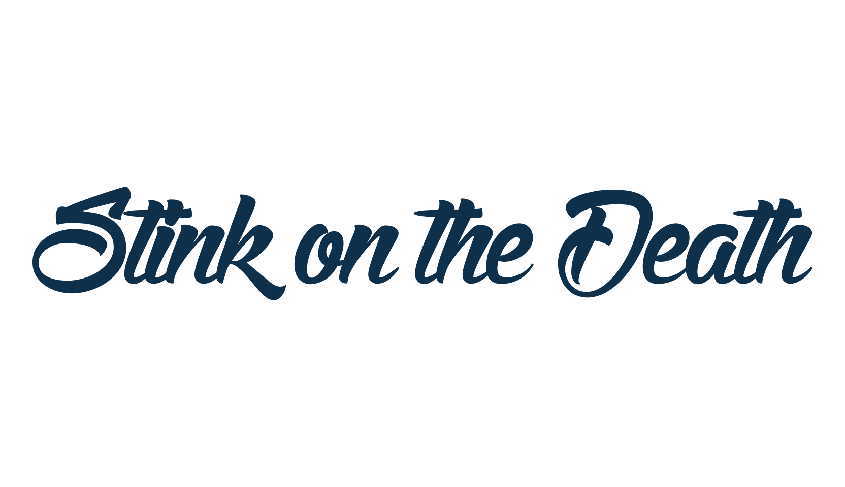 Stink on the Death, fancy decorative font preview
