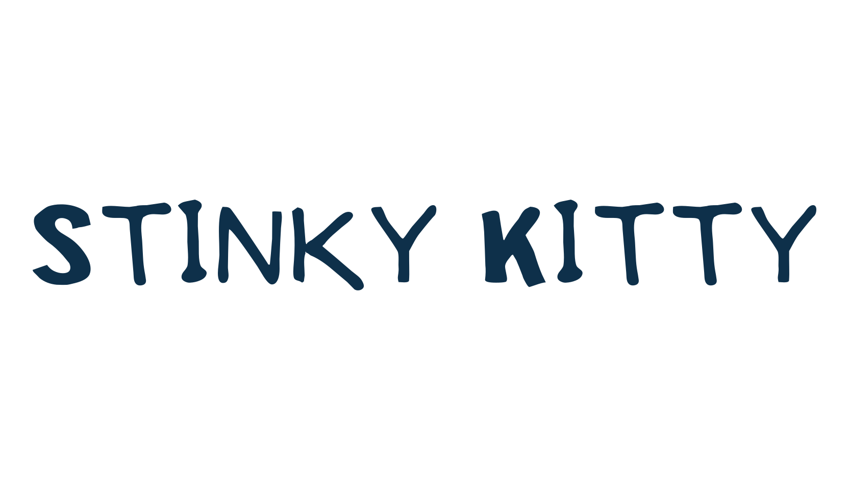 Stinky Kitty, cartoon font preview