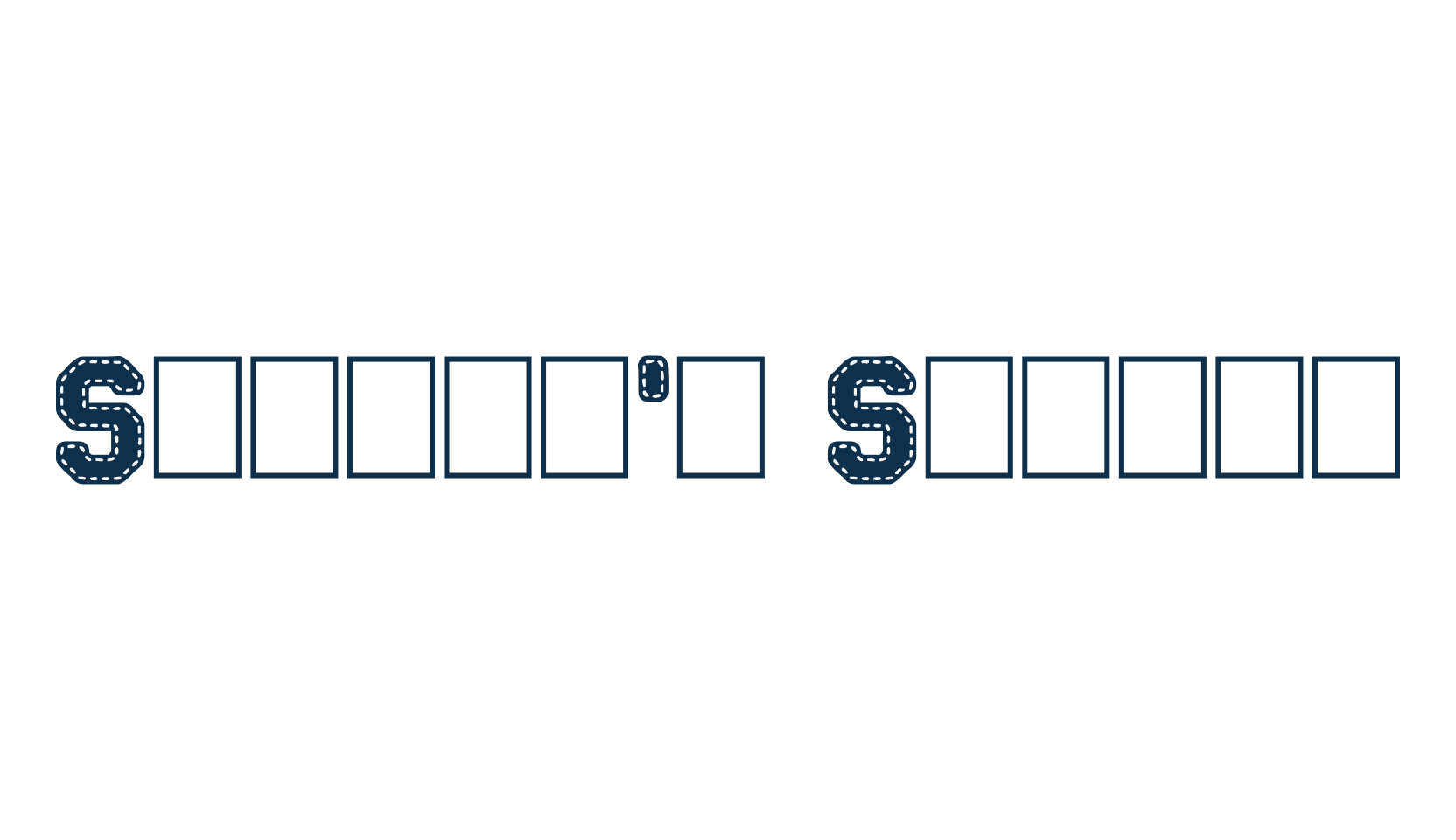 Stitch'n School, fancy old school decorative font preview