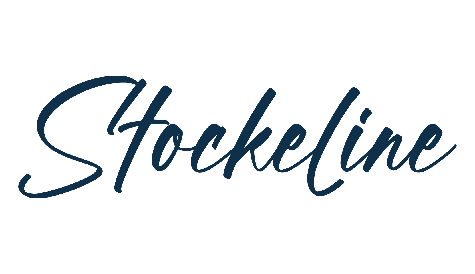 Stockeline, handwriting font preview