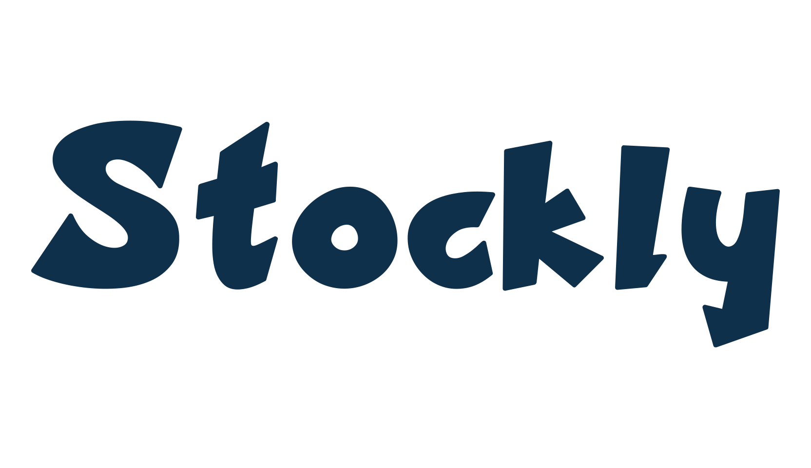 Stockly, cartoon font preview