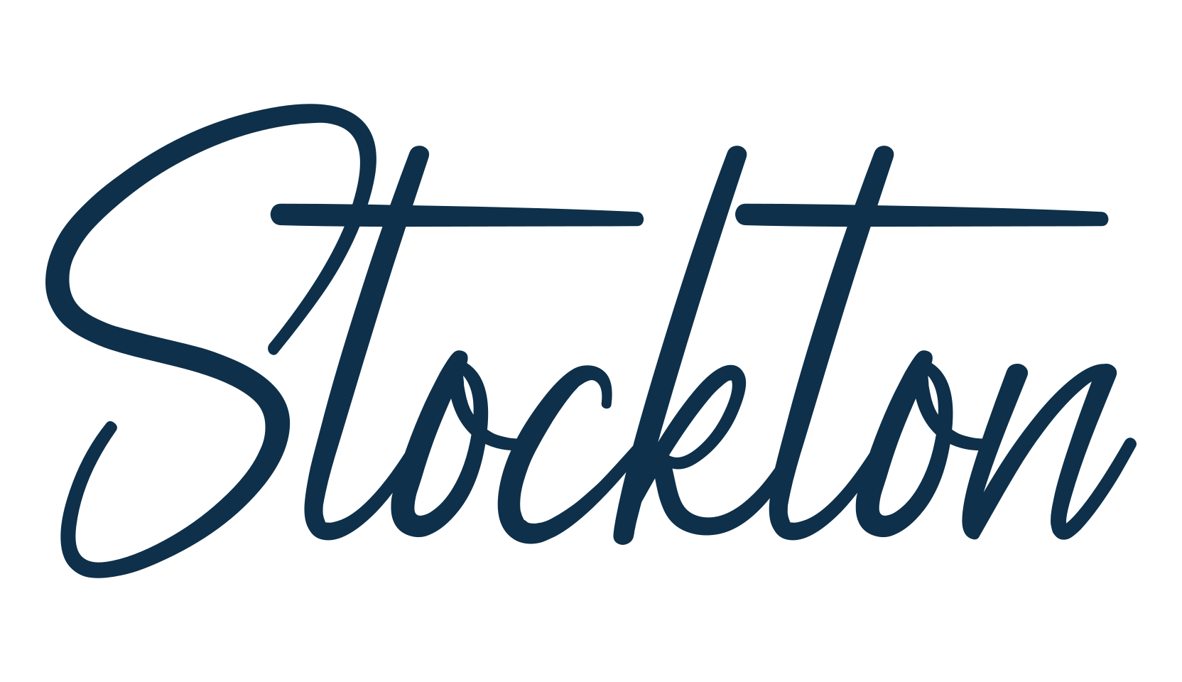 Stockton, script handwritten fancy decorative calligraphy font preview