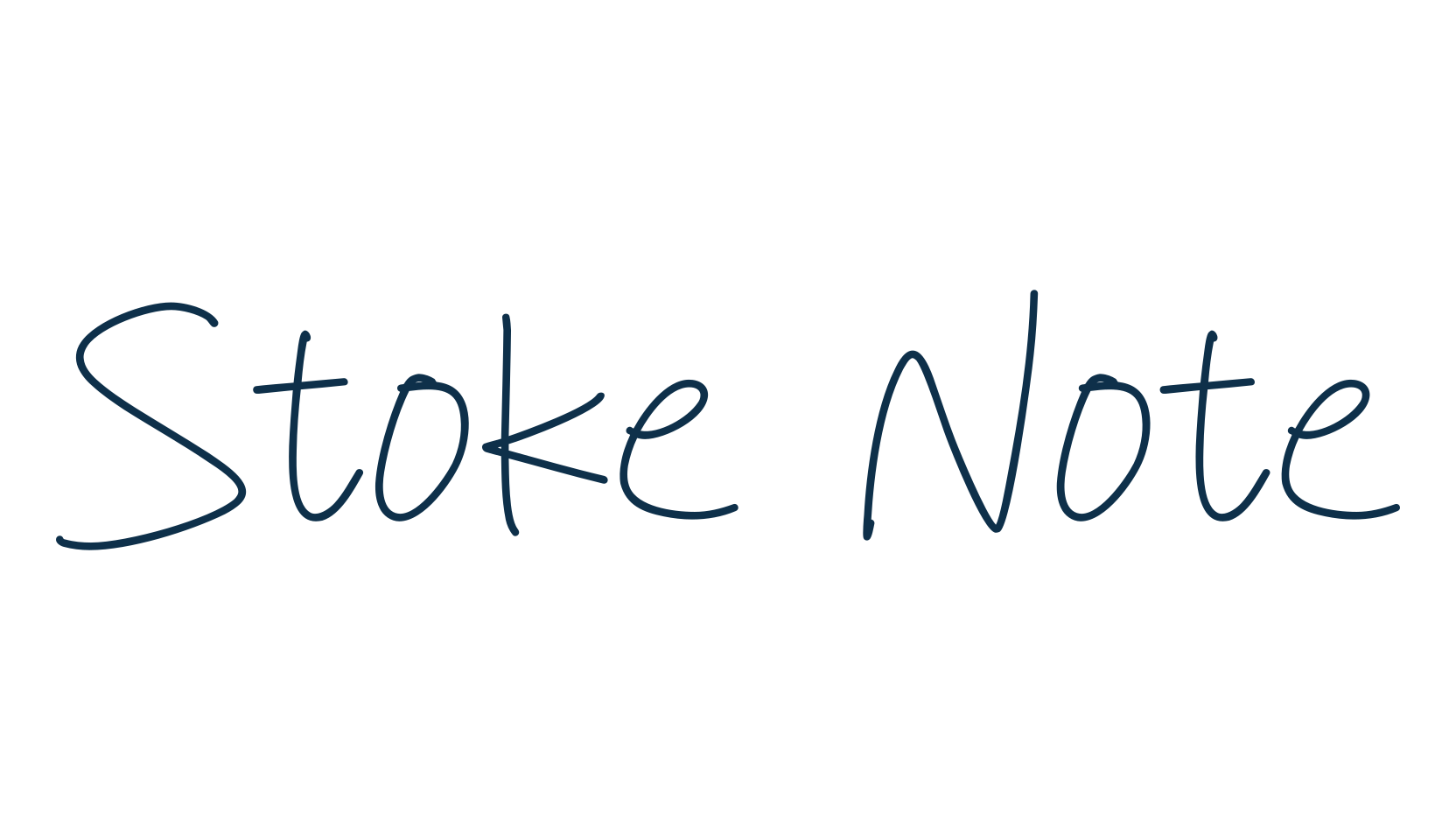 Stoke Note, handwriting font preview