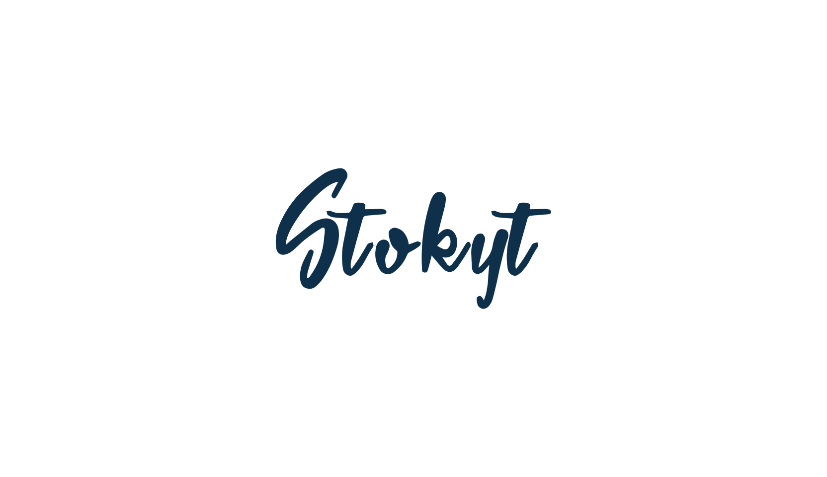 Stokyt, script handwritten fancy decorative calligraphy font preview