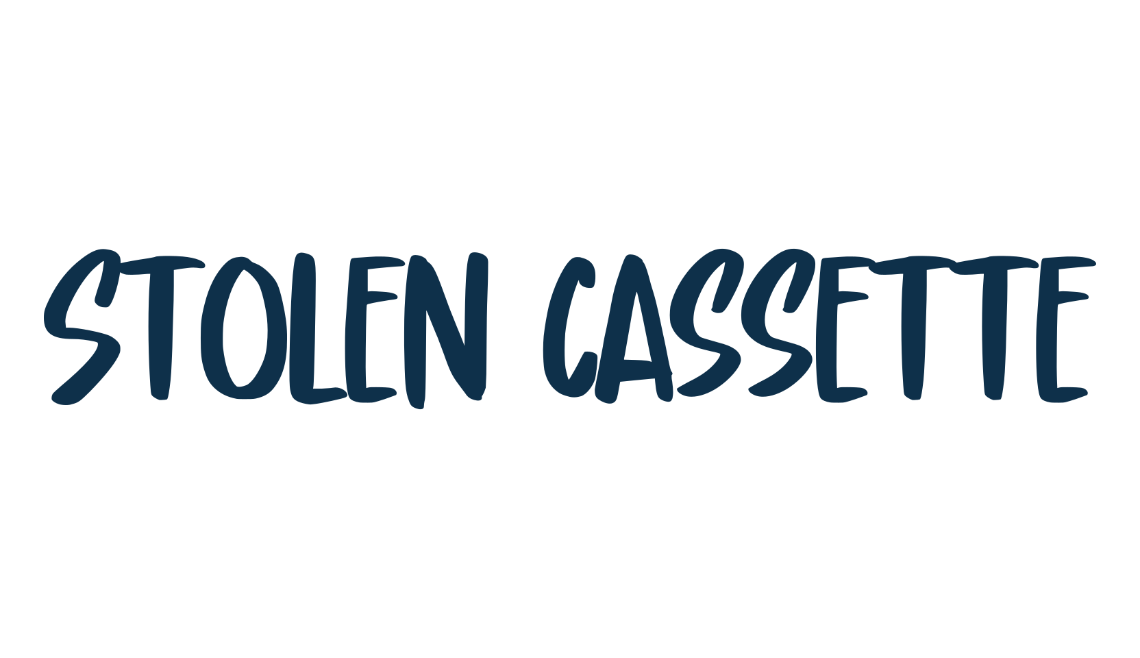 Stolen Cassette, handwriting font preview